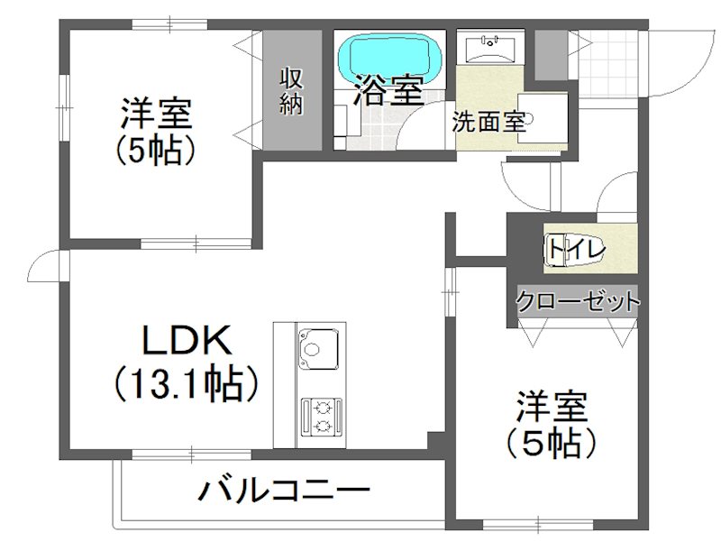 仮称）日向テラス久我山 203号室 間取り