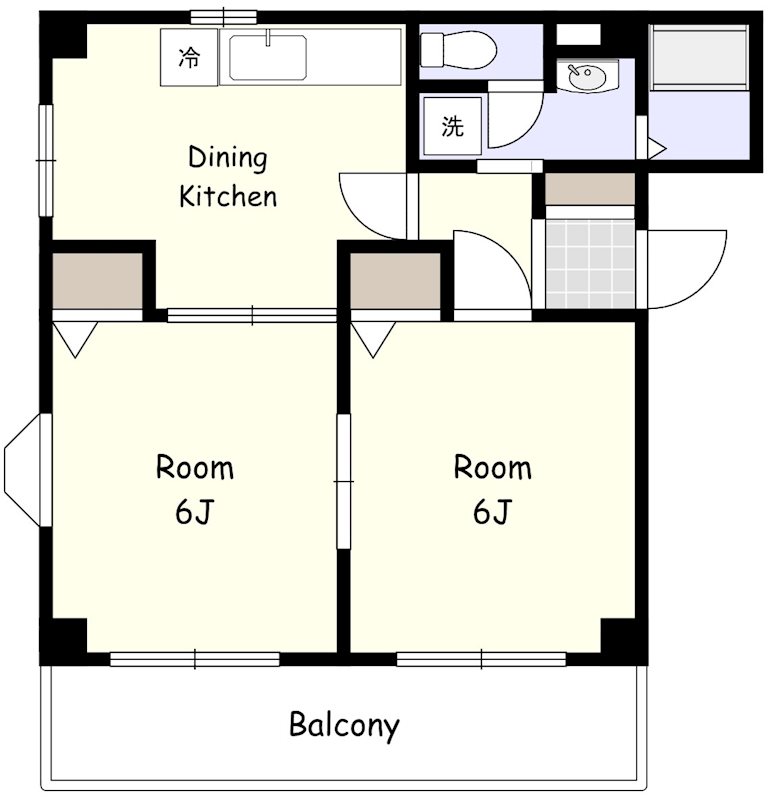 ランディング・モジュール 201号室 間取り
