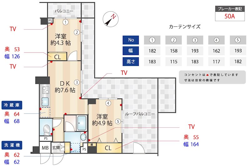 ZOOM下丸子 306号室 間取り