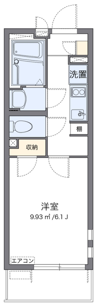 クレイノＬＥＧＡＣＹ鵜の木 401号室 間取り
