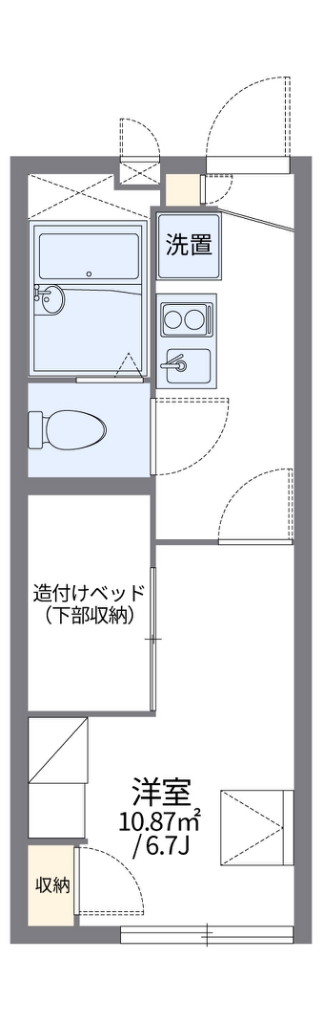 レオパレス清海 101号室 間取り