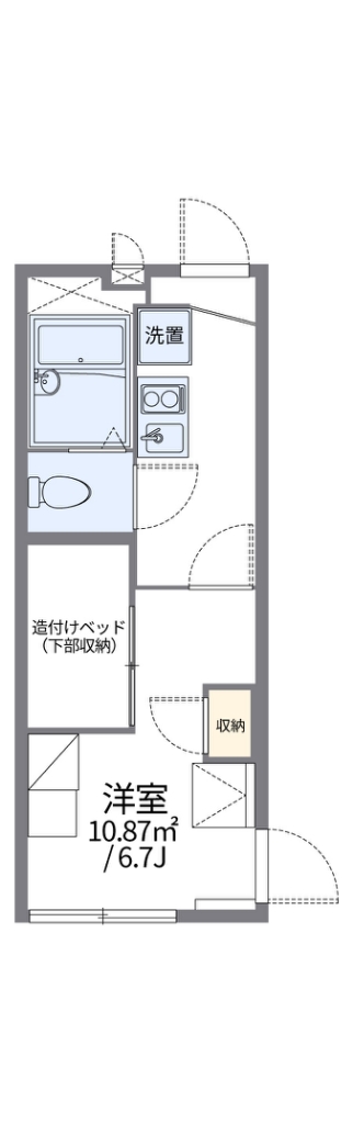 レオパレス清海 102号室 間取り