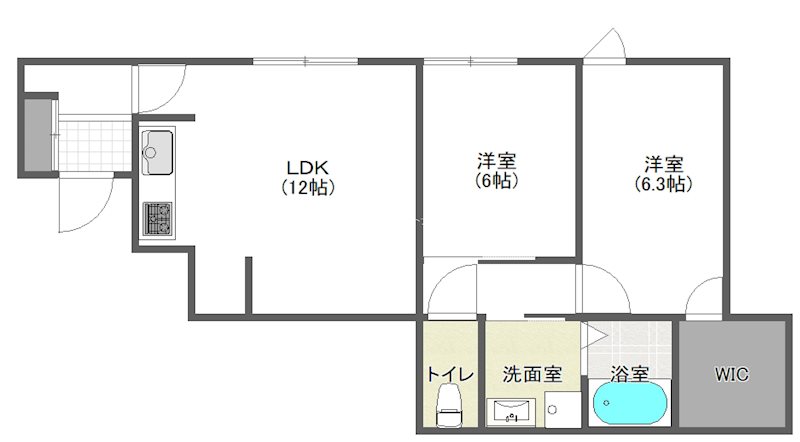 M邸 101号室 間取り