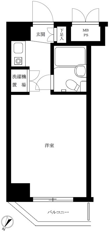 ルーブル鵜の木Ⅱ 601号室 間取り