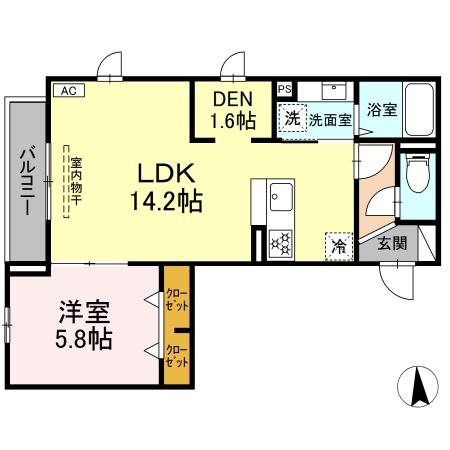 シェソワ自由が丘 202号室 間取り