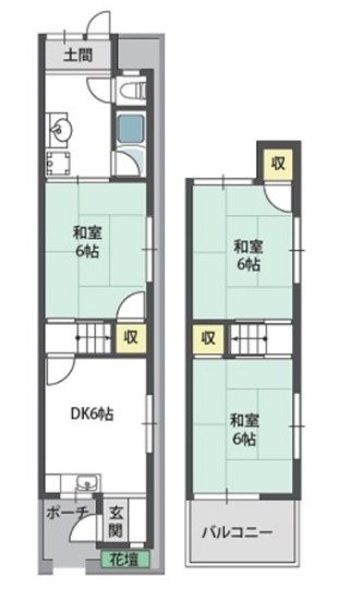 福万寺貸家 間取り