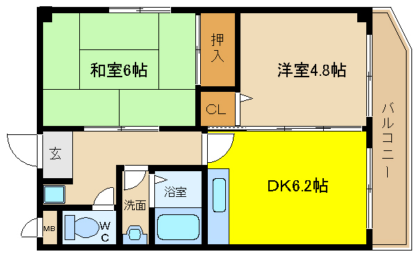 ピュア高安 間取り