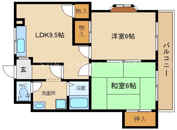 ハイデンス山本2 間取り