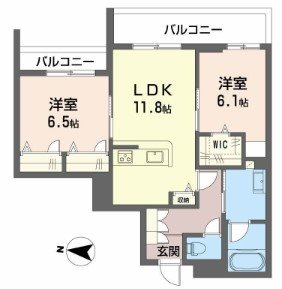 シャーメゾン　ジーコートホウゼンジ 間取り