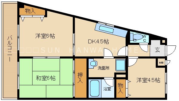 サウスフォート林 間取り