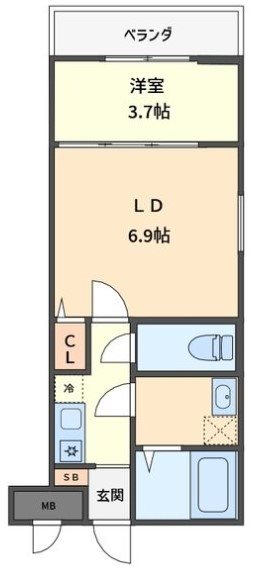 クレスト高安町南 間取り