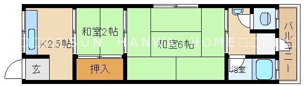 第1田中ハイツ 間取り
