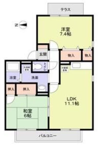 ニューリバーサイド八尾南D棟  間取り