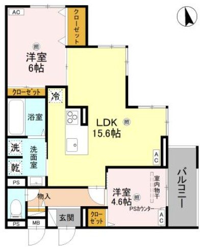 D-ROOM八尾市東本町3丁目(仮称) 間取り