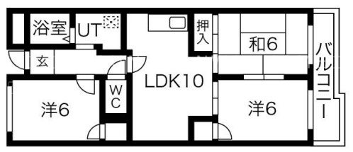 ハイツ南久宝寺 間取り