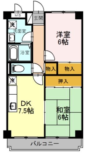 フェリス旭ヶ丘 間取り