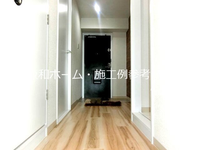 プロスベール高安 玄関