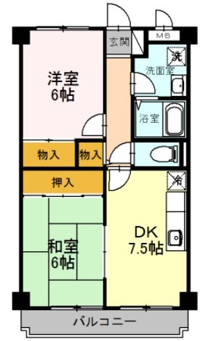 フェリス旭ヶ丘 間取り