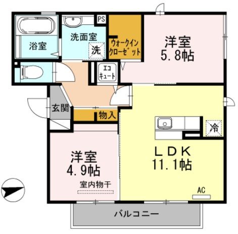 ブランシェメゾン 間取り