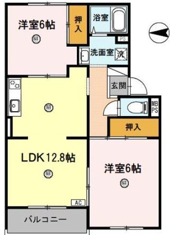 フラワーヒルまつもと 間取り
