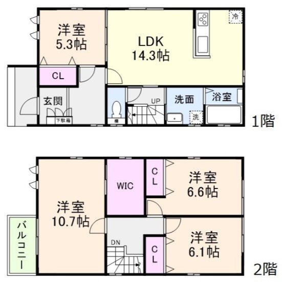 フジパレス戸建賃貸高安町南３丁目（仮称） 間取り