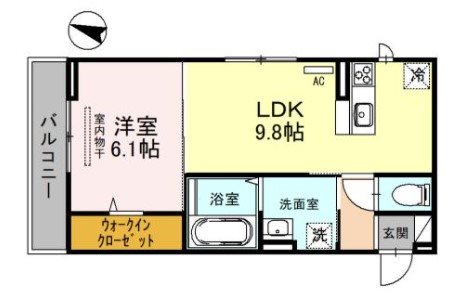 セジュール山本南 間取り