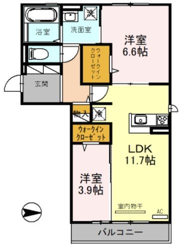 ディアコート萱振 間取り
