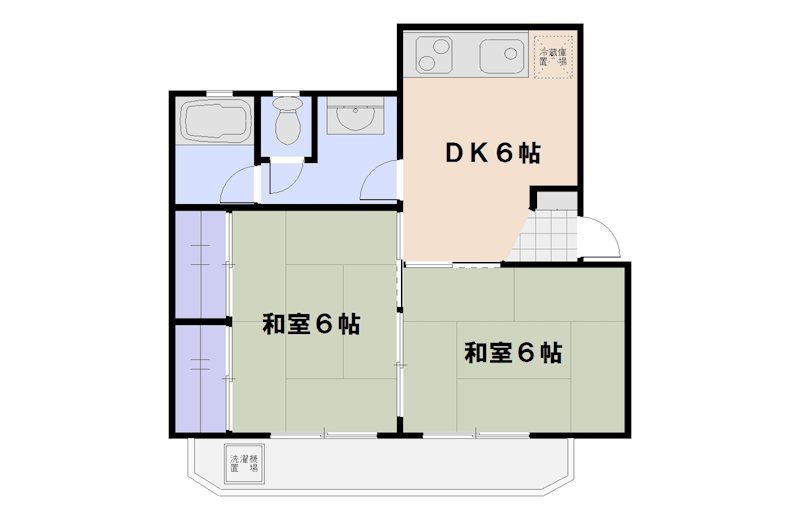 ＶＩＳＴＡ五日市 301号室 間取り
