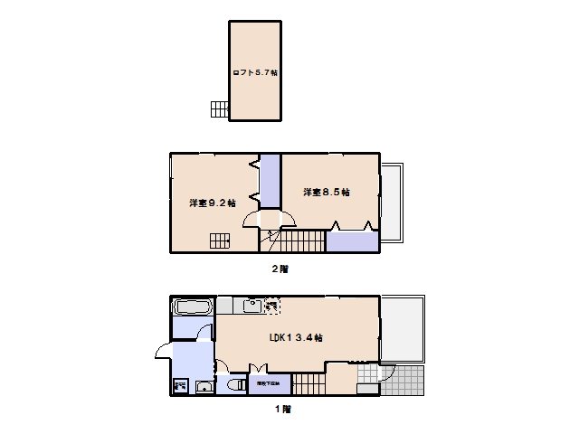 アンソレイユⅡ番館 101号室 間取り