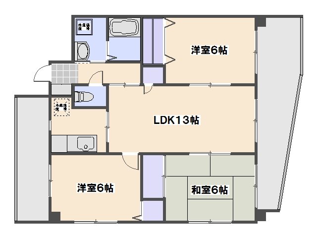 エラーヴル楽々園 間取り