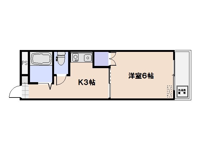 第1パークサイドマンション 502号室 間取り