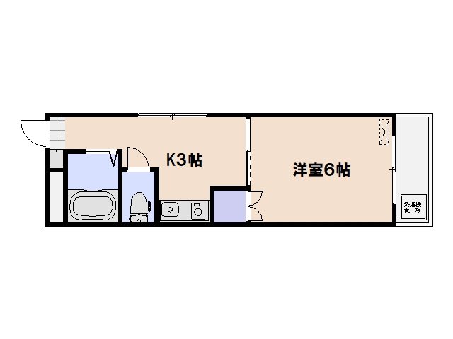 第1パークサイドマンション 201号室 間取り