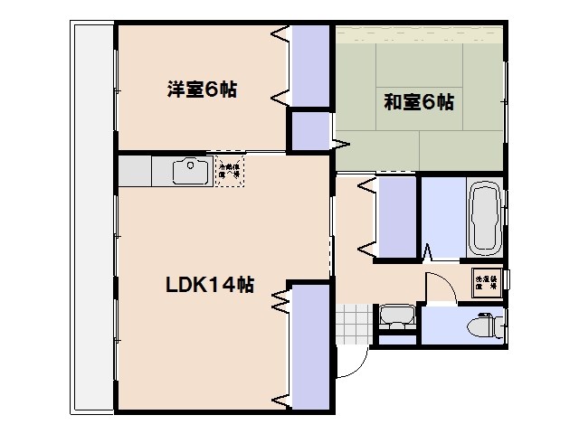 SGMマンション皆賀 102号室 間取り