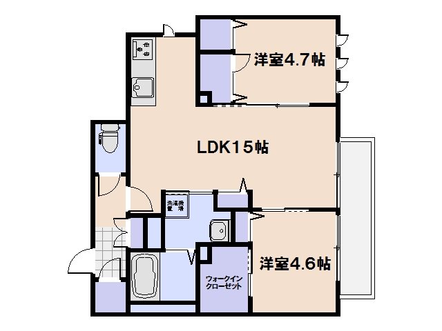 シャーメゾン八幡東 間取り図
