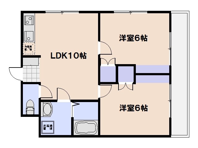フィオーレ美の里 301号室 間取り