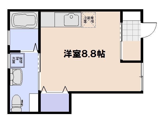 リノリノアパートメント五日市 103号室 間取り