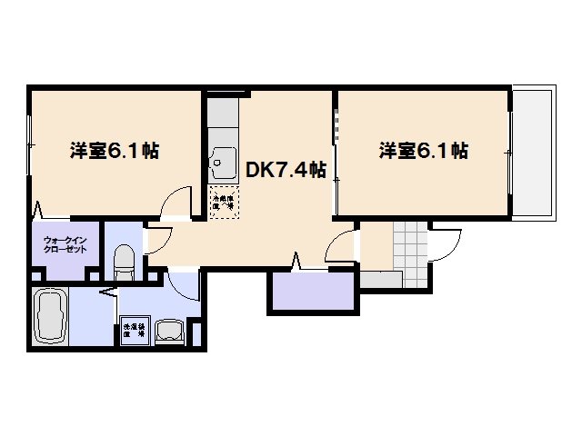 プリザーブ 103号室 間取り