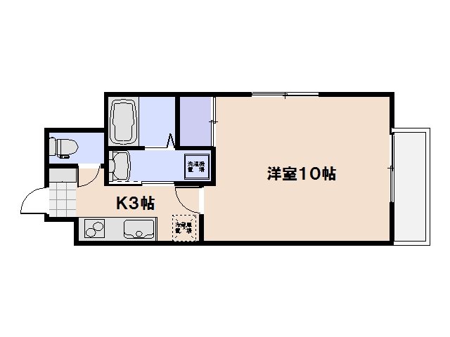 プランドール五日市 1001号室 間取り