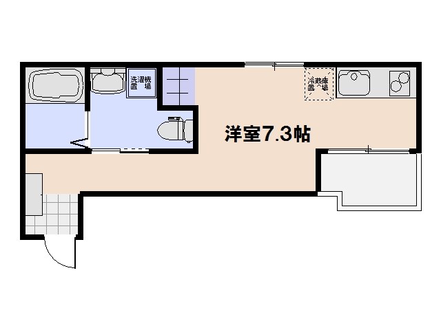 PREGO（プレーゴ）城内 103号室 間取り
