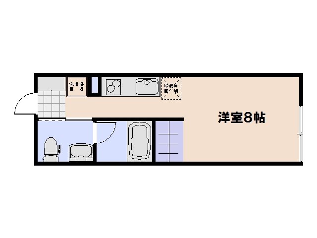 ベルハイム井口鈴が台 208号室 間取り