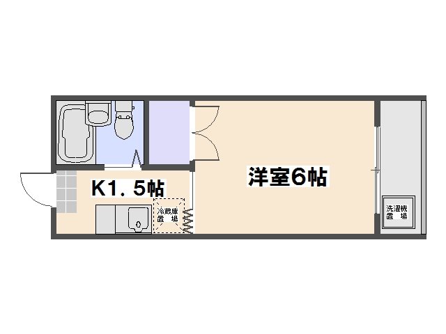 サンライズ千同A 406号室 間取り