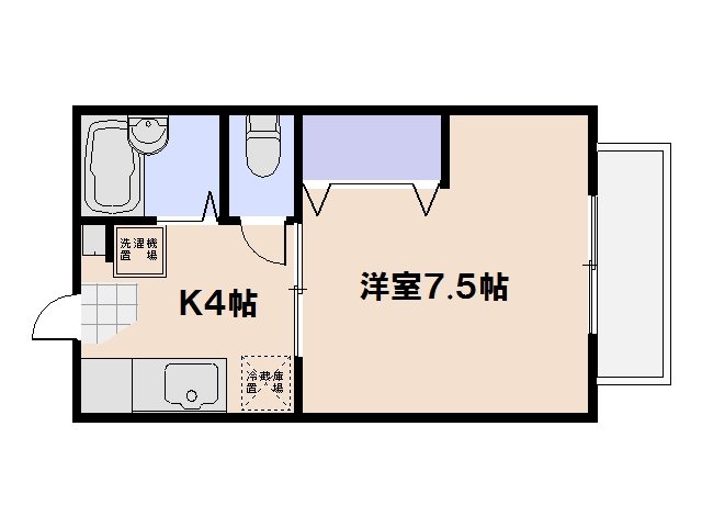 コーポT1 間取り図