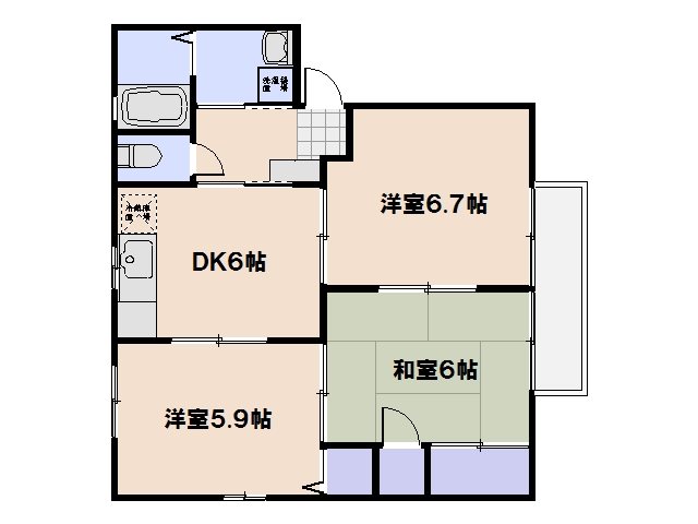サニープレース上平良 間取り図