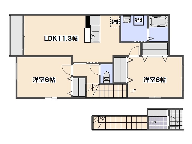 セレノⅠ 201号室 間取り