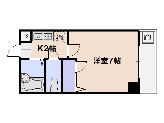 ポート21 305号室 間取り