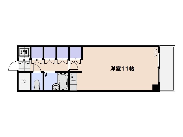 セゾン天方 間取り図