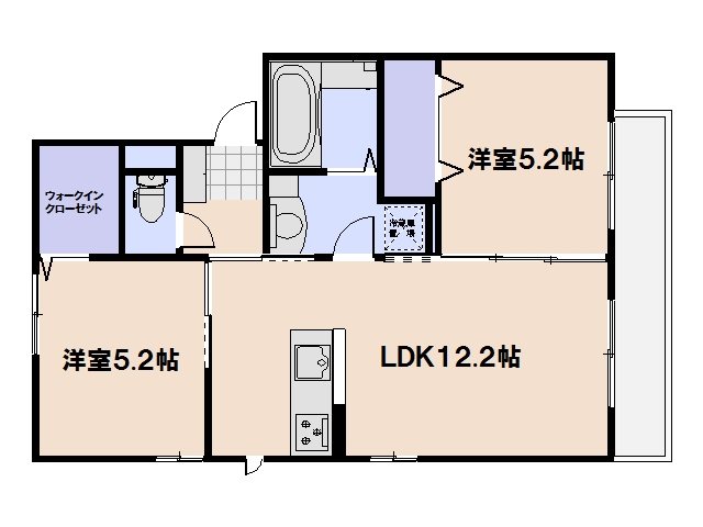 パーシモンズB棟 間取り