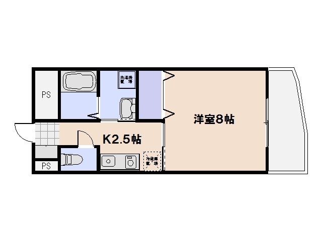 WING TACHIBANA 303号室 間取り