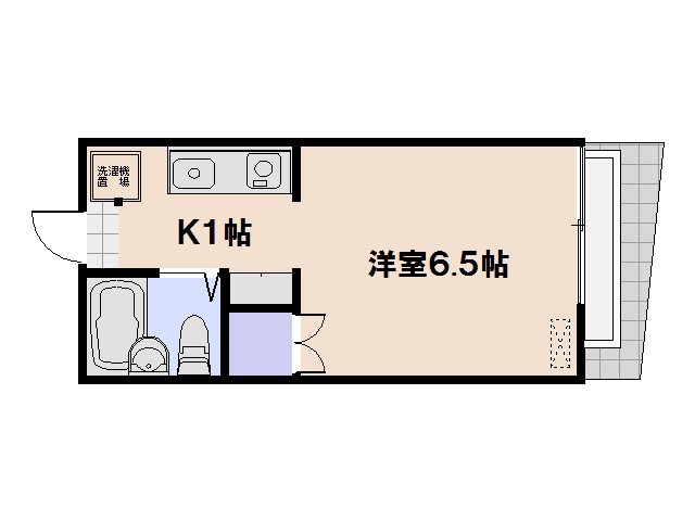 Kマンション 103号室 間取り