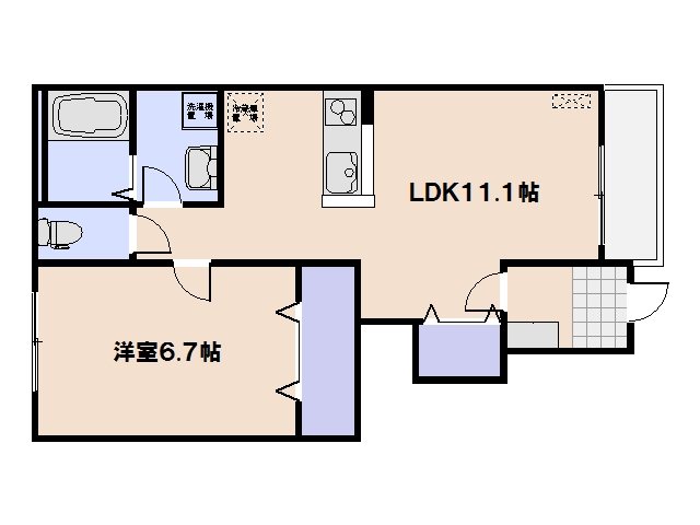 スターテラス宮内 102号室 間取り